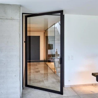 Tvöfaldur Glerað framhlið