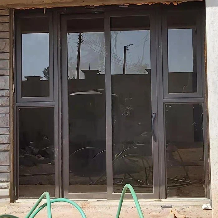 Aluminium Sliding Door With Side Windows